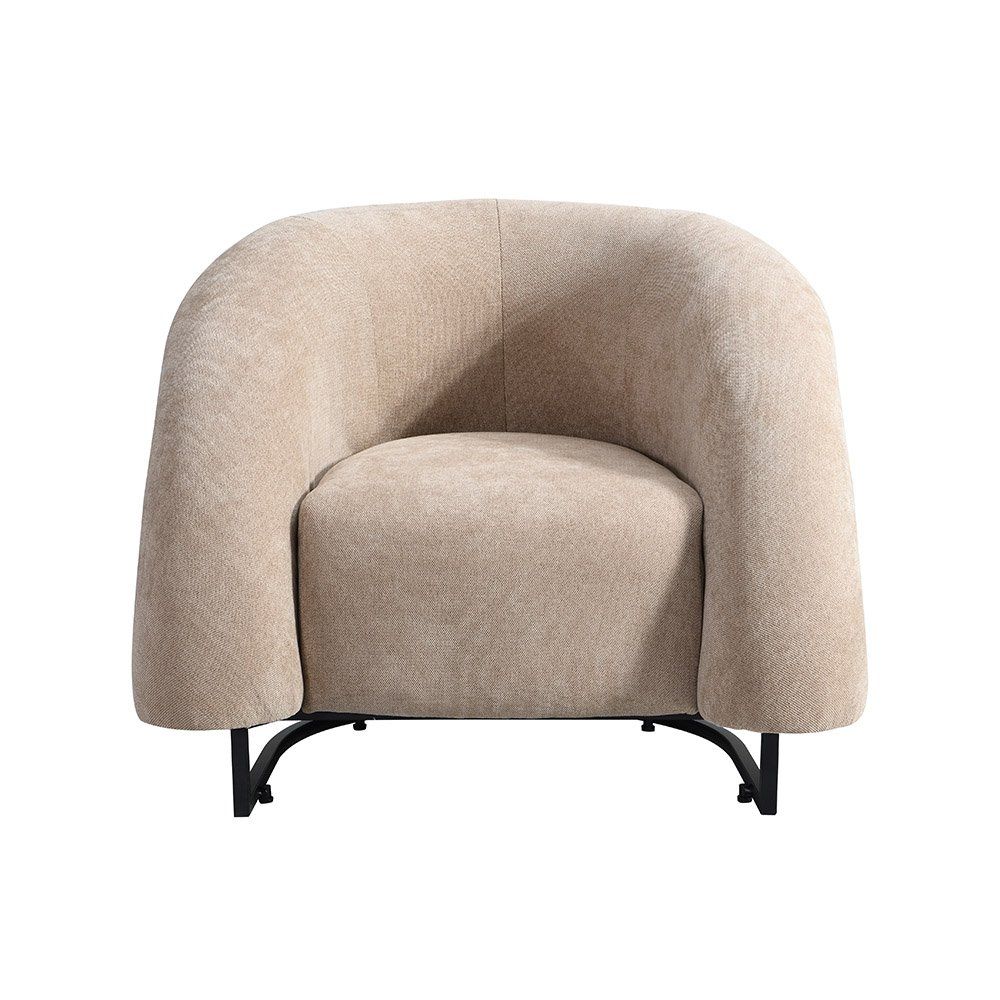 Sessel: Premium Sessel CLARA Samtgewebe - Beige – Neu und originalverpackt aus Wallenwil von toesstal-vertrieb 3