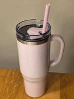 Thermobecher mit Griff 1,2 Liter, rosa