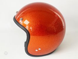 AGV RP60 Motorradhelm Orange Flake 70s Design Style Helm