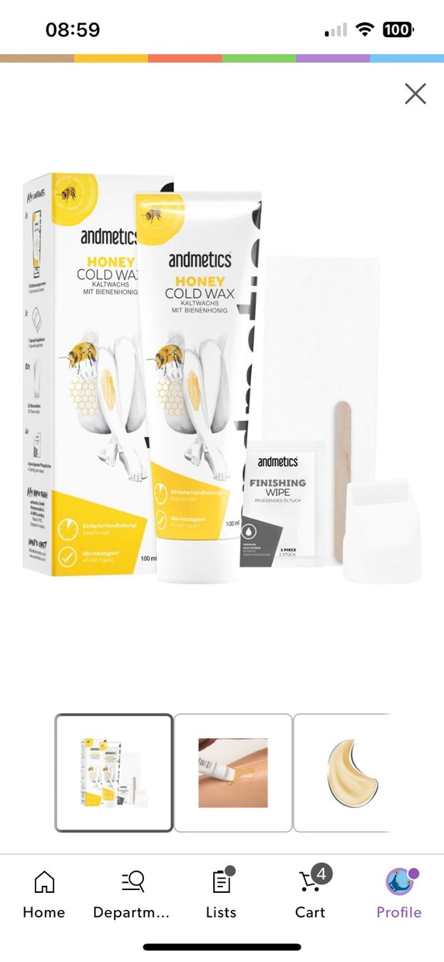Prodotti per la cura: Andmetics - Honey Cold Wax epilation – Nuovo e nell'imballaggio originale da Pully venduto da Sell_it_all