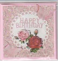 Karte Happy Birthday  ( Handarbeit)