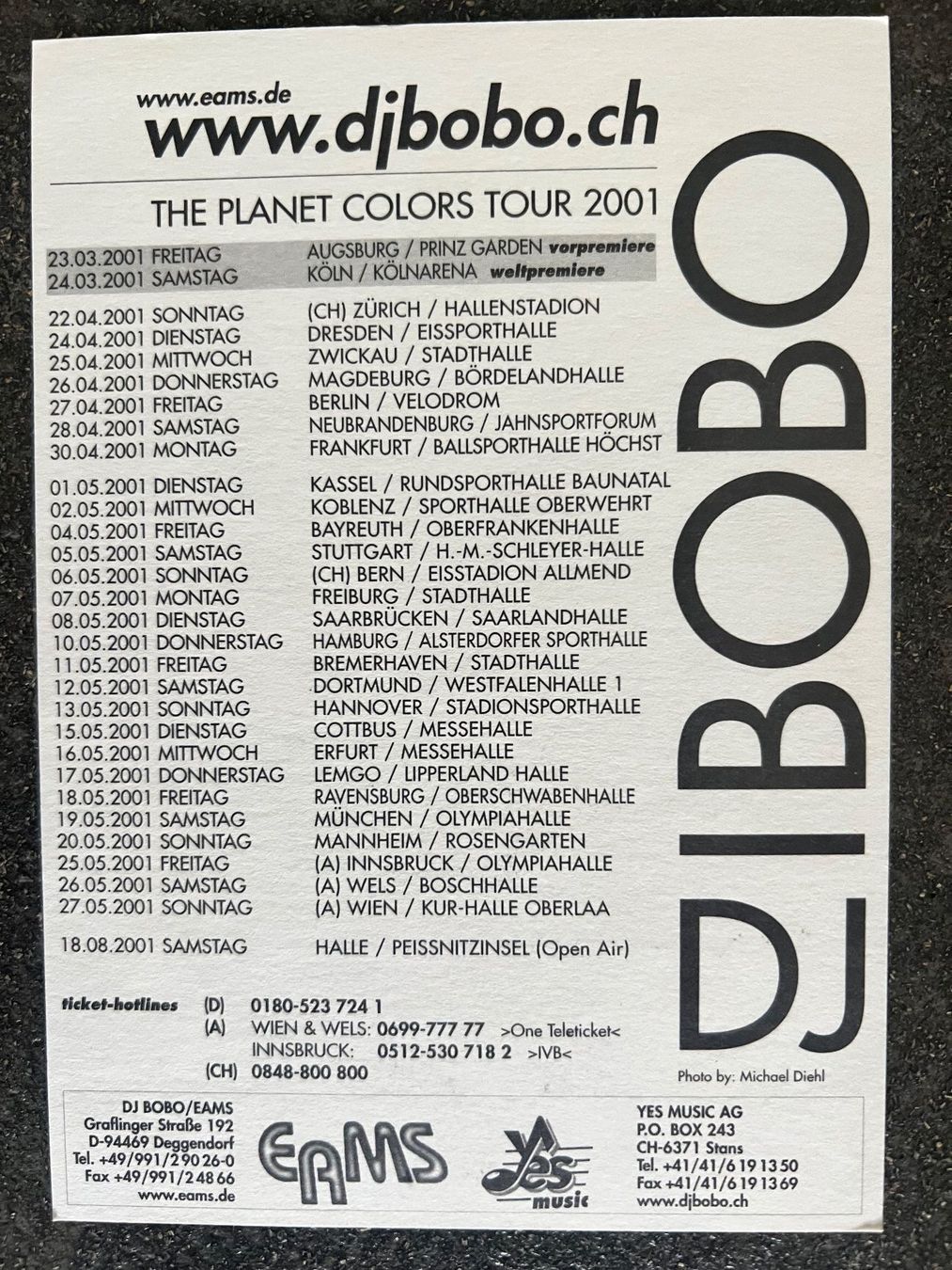Autographes: DJ BOBO original handsigniert Autogramm – D'occasion à Guntershausen par sign4me 1