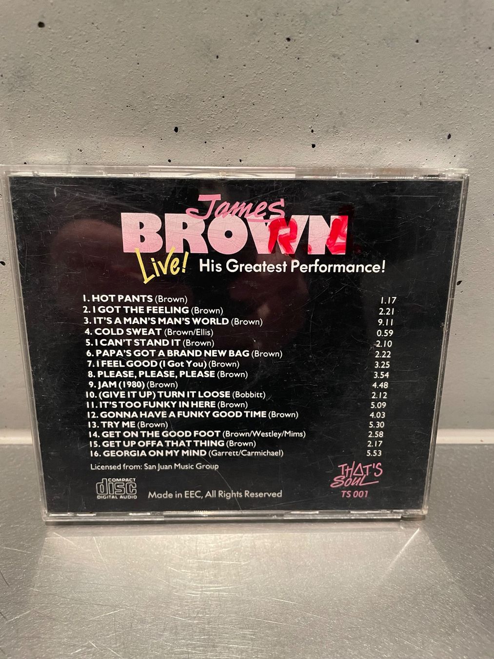CD: James Brown - Live! His greatest Performance CD – Usato da Sutz venduto da fx05 1