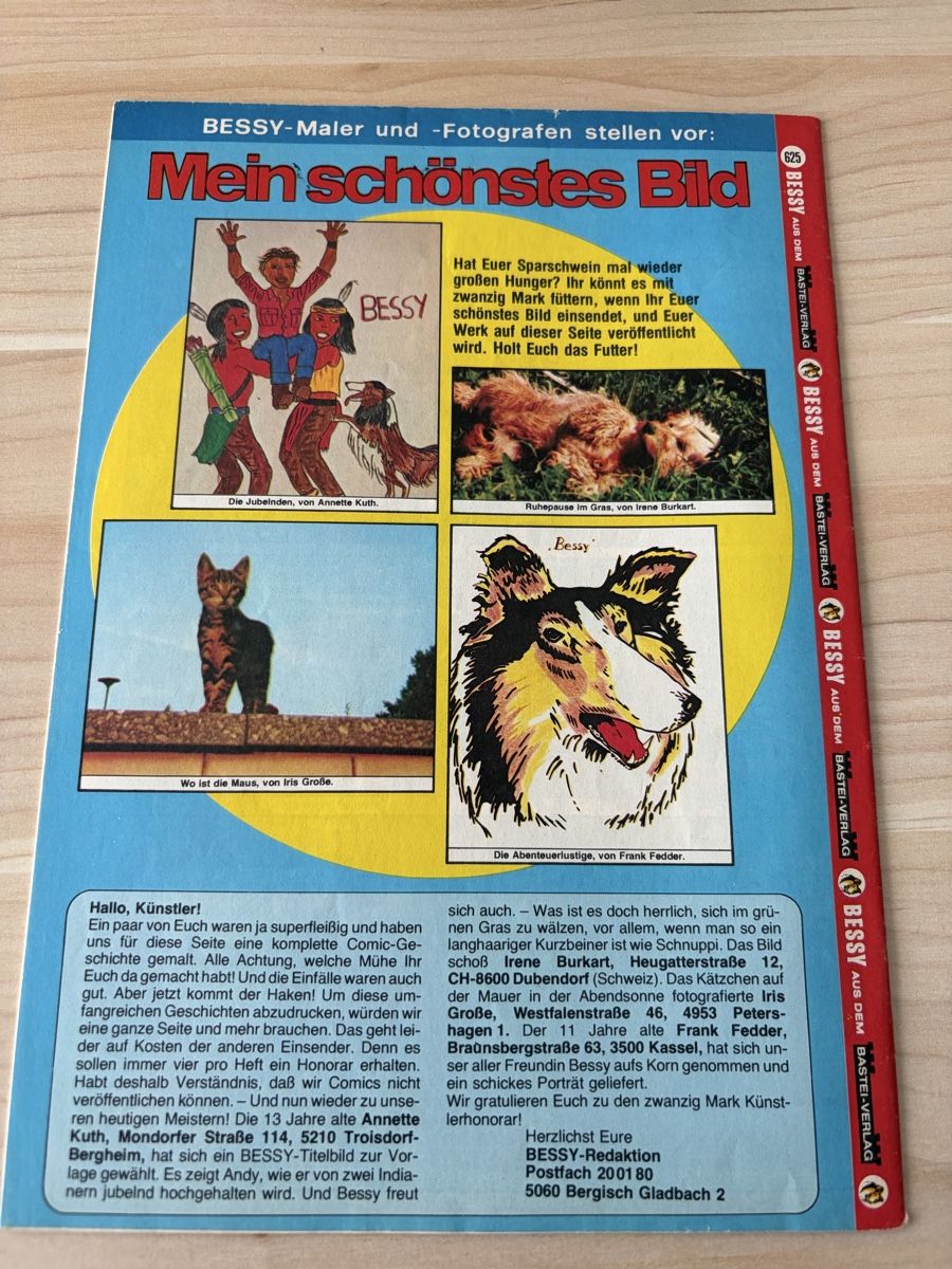 Fumetti: Bessy Bastei 1.Auflage Heft 625 – Usato da Kehrsatz venduto da Raboy 1