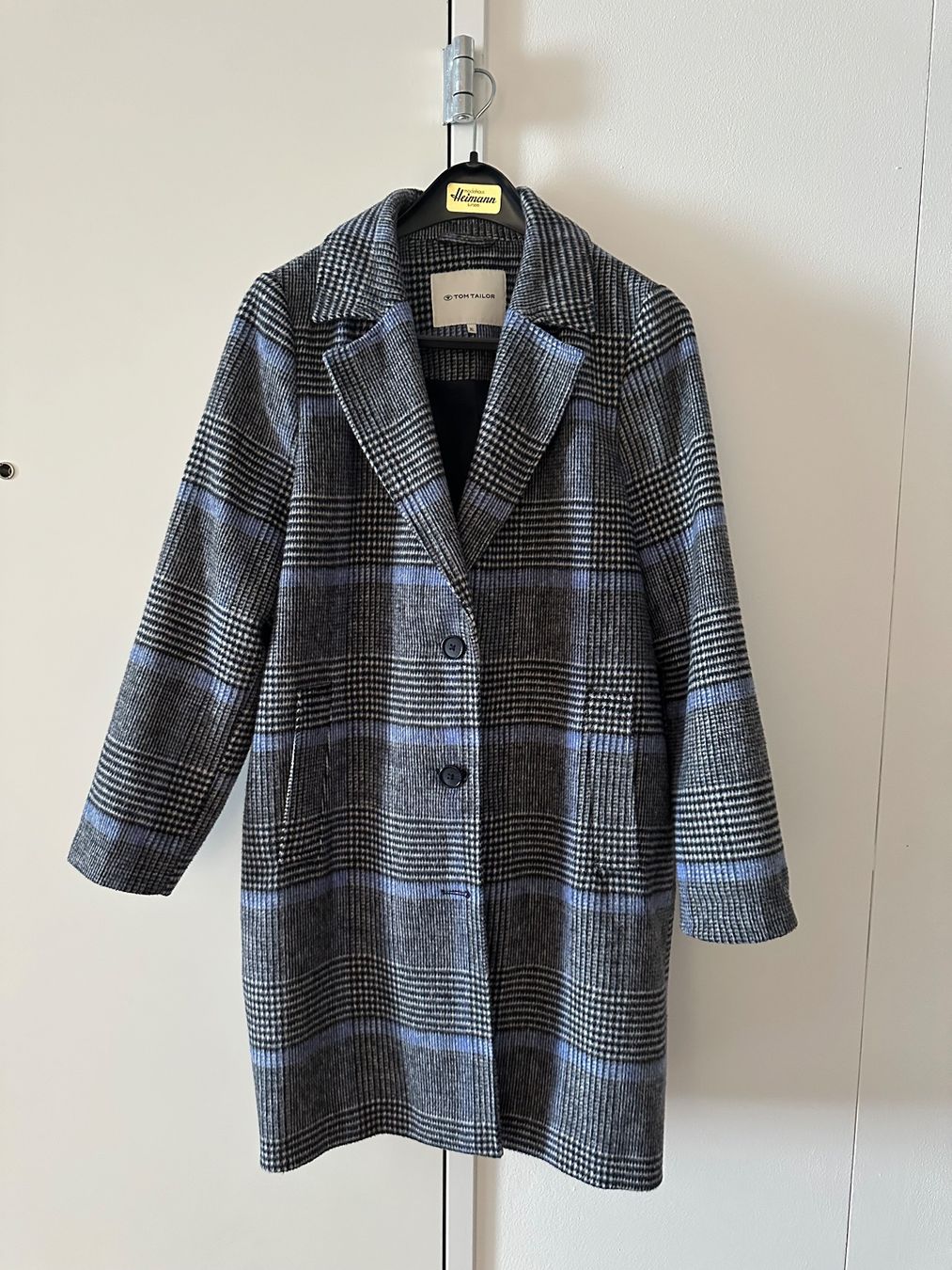 Tom Tailor Cappotti: Tom Tailor Langer karierter Mantel – Nuovo (secondo la descrizione) da Luzern venduto da Sommer_26 6