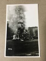 Photo Karte Zürich Böögg Verbrennung s/w Karte