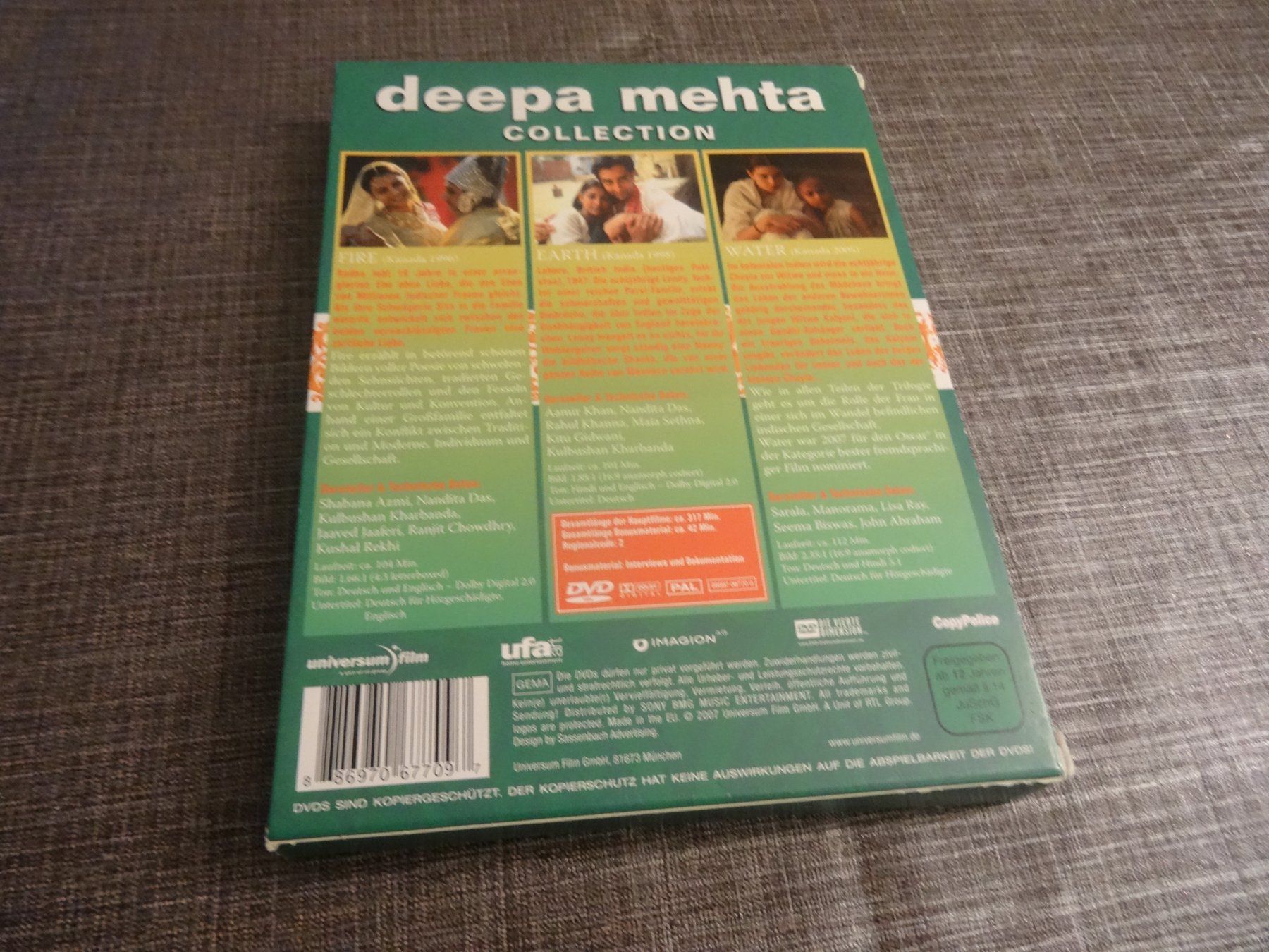 Tutti i DVDs: Deepa Mehta Collection: Fire, Earth, Water - DVD Box! – Usato da Olten venduto da Disc-Verkauf 1