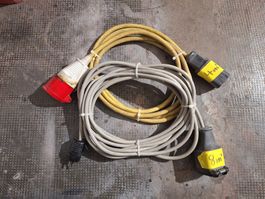 Adapterkabel CEE auf T15 4m und 8m gebraucht, 2 Stück