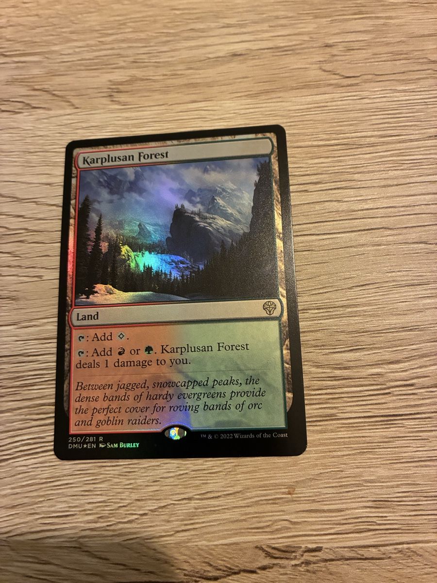 Cartoline: Magic the Gathering Foil Karte - Karplusan Forest! – Nuovo (secondo la descrizione) da Oberkirch LU venduto da edw_885b