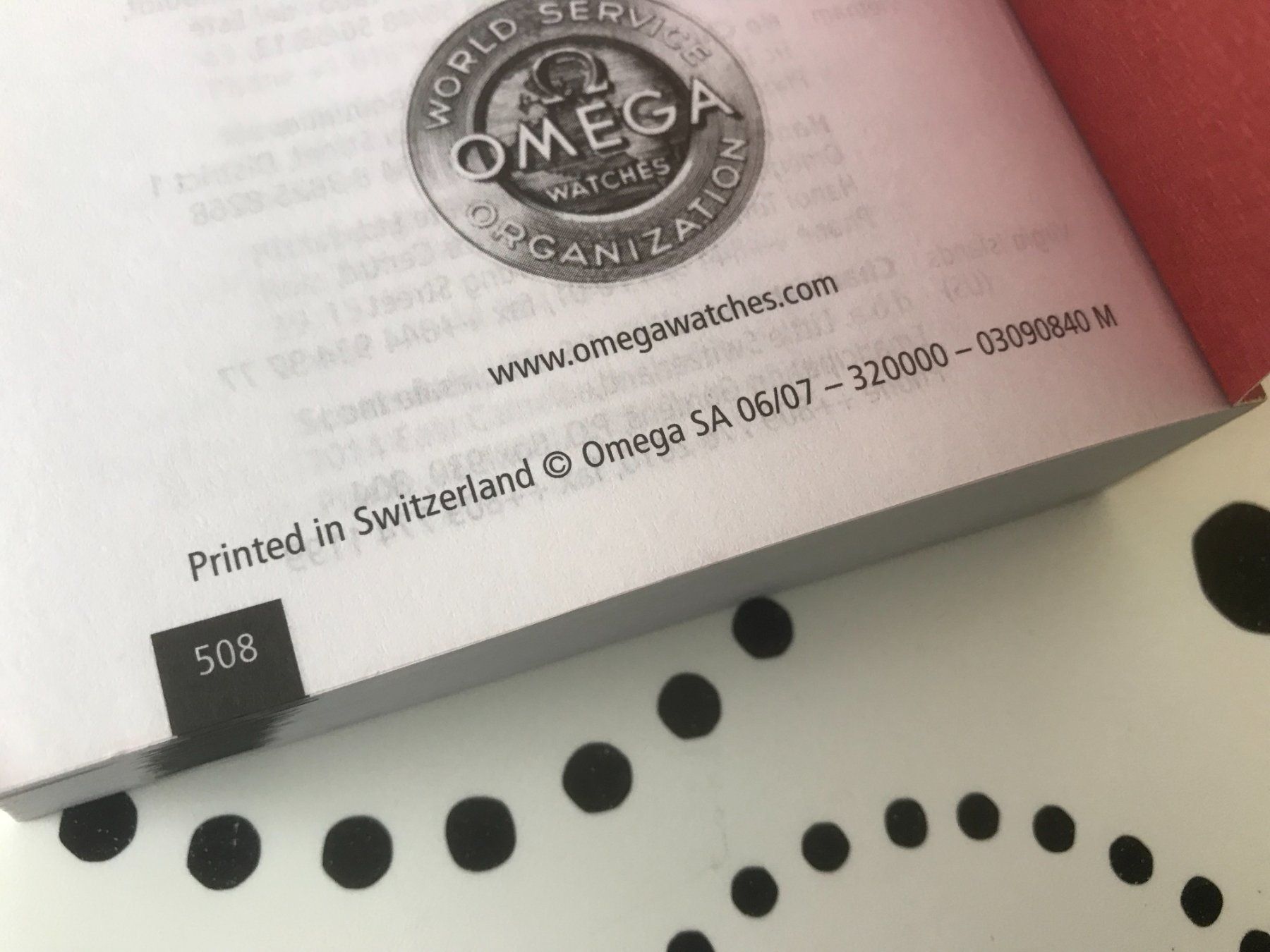 Documenti: OMEGA ORIGINAL - OPERATING INSTRUCTIONS - EDITION 06/2007 ! – Nuovo (secondo la descrizione) da Epalinges venduto da dream-watch 2