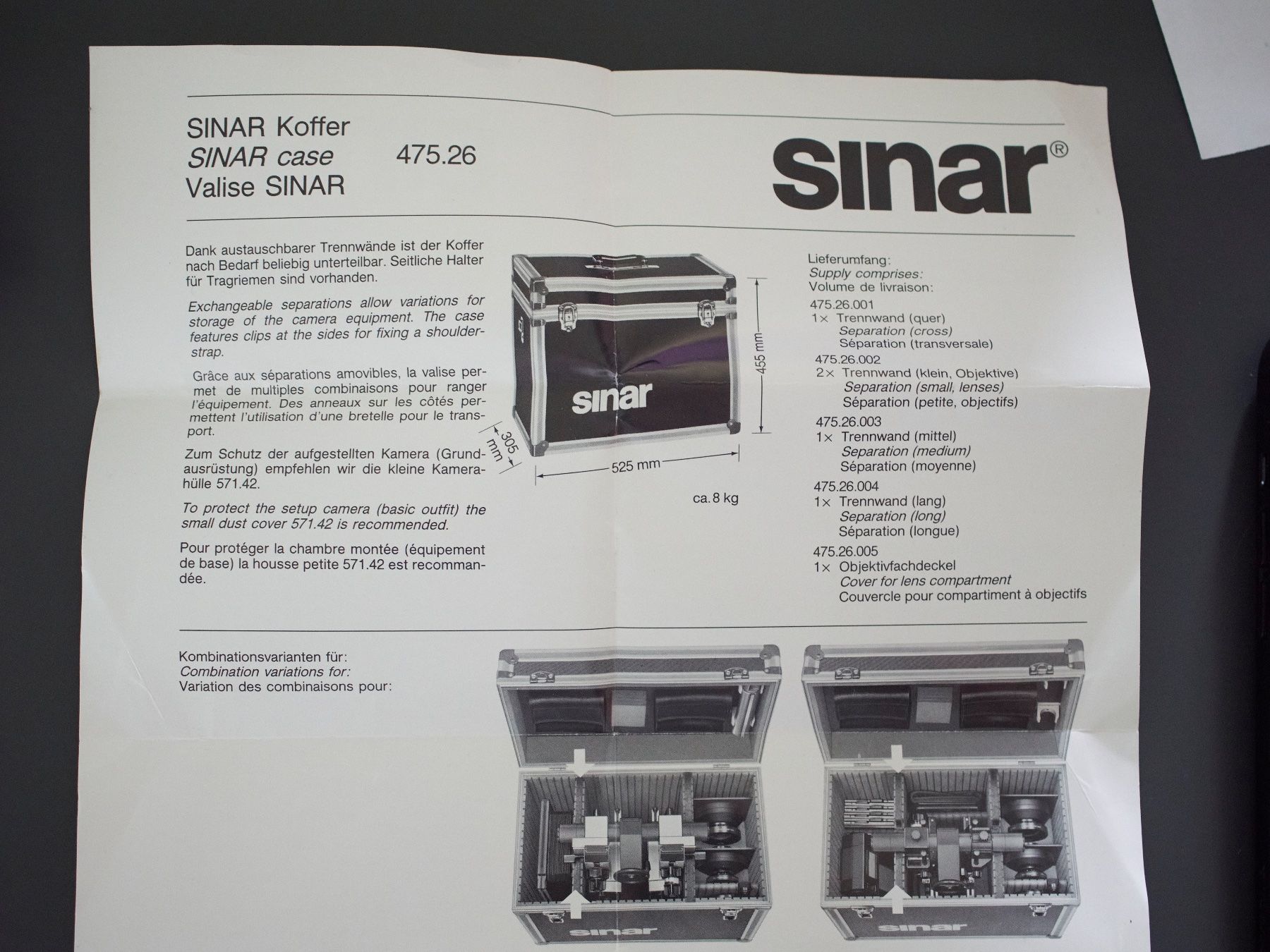 Sinar Fotocamera: Sinar Koffer 475.26 – Difettoso da Zürich venduto da moritz95 4