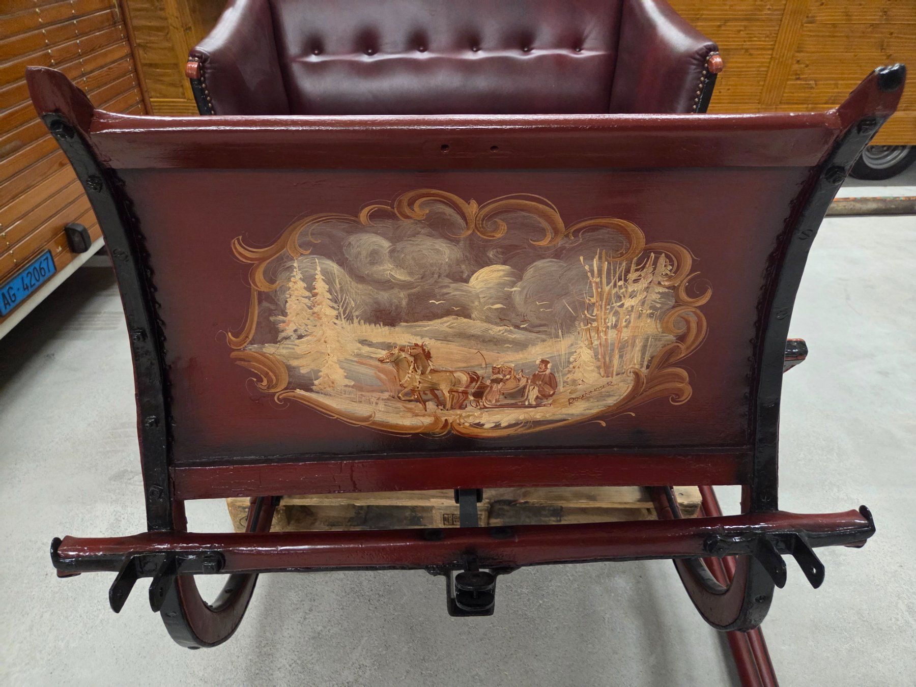 Slitta: Schlitten Vintage mit Originalbild Rogenmoser. – Usato da Mägenwil venduto da gemini78 6