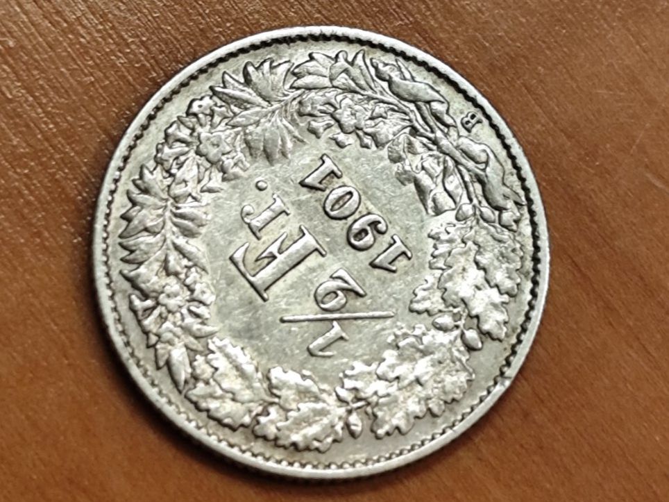 Alle Münzen: ==> 1/2Fr 1901 ss-vz  <== – Gebraucht aus Bern von b.man_is_back 1