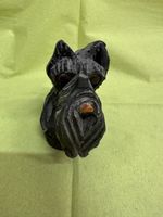 Sculpture chien terrier écossais bois 🪵🐶