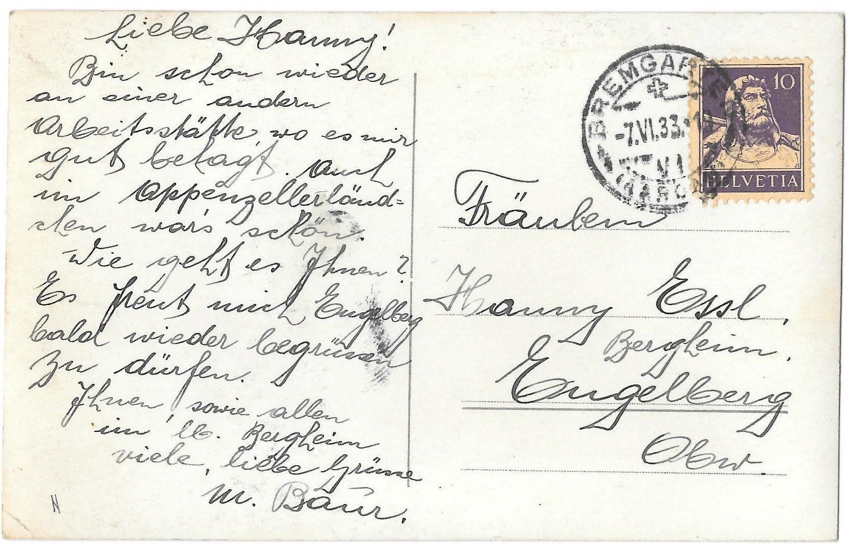 Cartoline postali: Bremgarten Teilansicht – Usato da Olten venduto da clotaldi 1