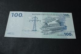 Congo UNC 100 francs 2022