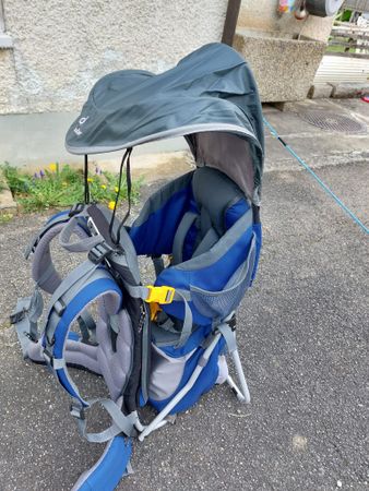 Deuter Kid Comfort 2 Kinder Wanderrucksack in blau/grau
