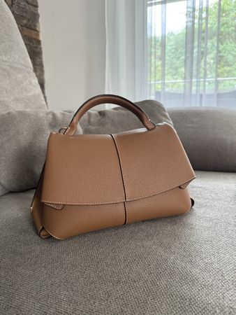 BAG POLENE EDITION CAMEL GRAINED LEATHER