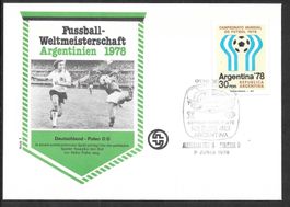 Sonderbrief Fussball WM Argentinien 1978 Deutschland Polen