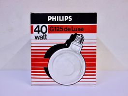 PHILIPS G125 de Lux Ø 120mm 40 Watt Klar E27 Kugellampe NEU
