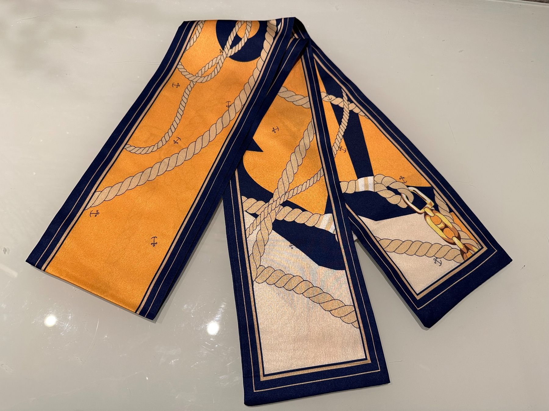 Foulard & Sciarpe: Lässiges Twilly – Nuovo e nell'imballaggio originale da Hittnau venduto da LuxAndMore 2