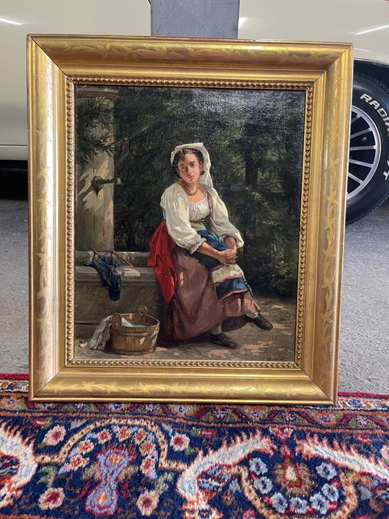 Huile Sur Toile Signée Christian BRIN – Tableau Bretagne – 27x22 Cm – Vintage