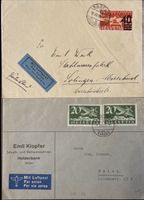 Briefe mit Stempel und Marke ca. 1937