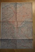 Kriegskarte Belgisch-Französische Kampffront Nov.1918 ALT !!