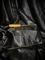 Vintage folding tool brass wood handle unique collectible it