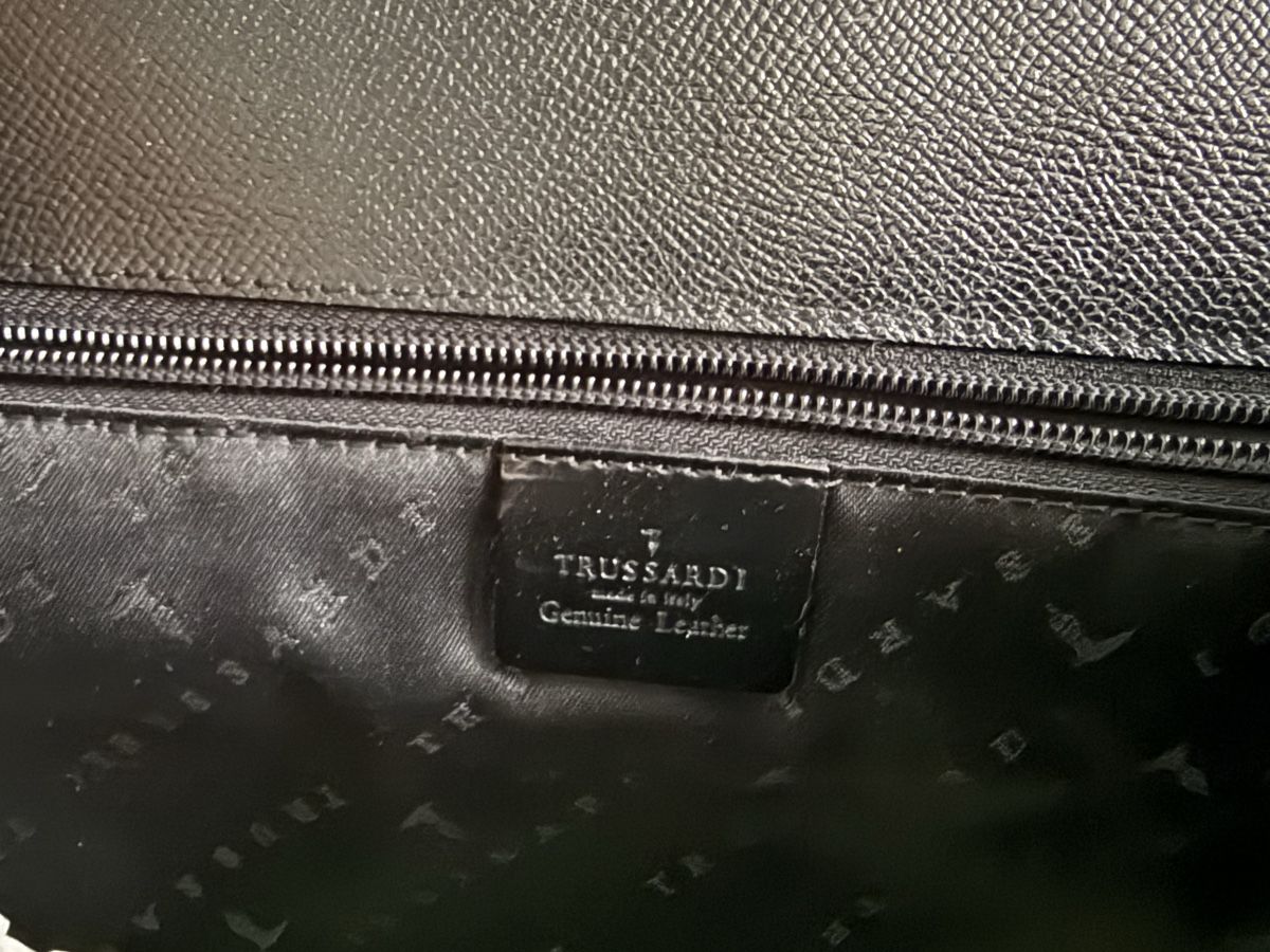 Trussardi Borse: Trussardi black leather bag – Usato da Veyrier venduto da Elenevskiy 3