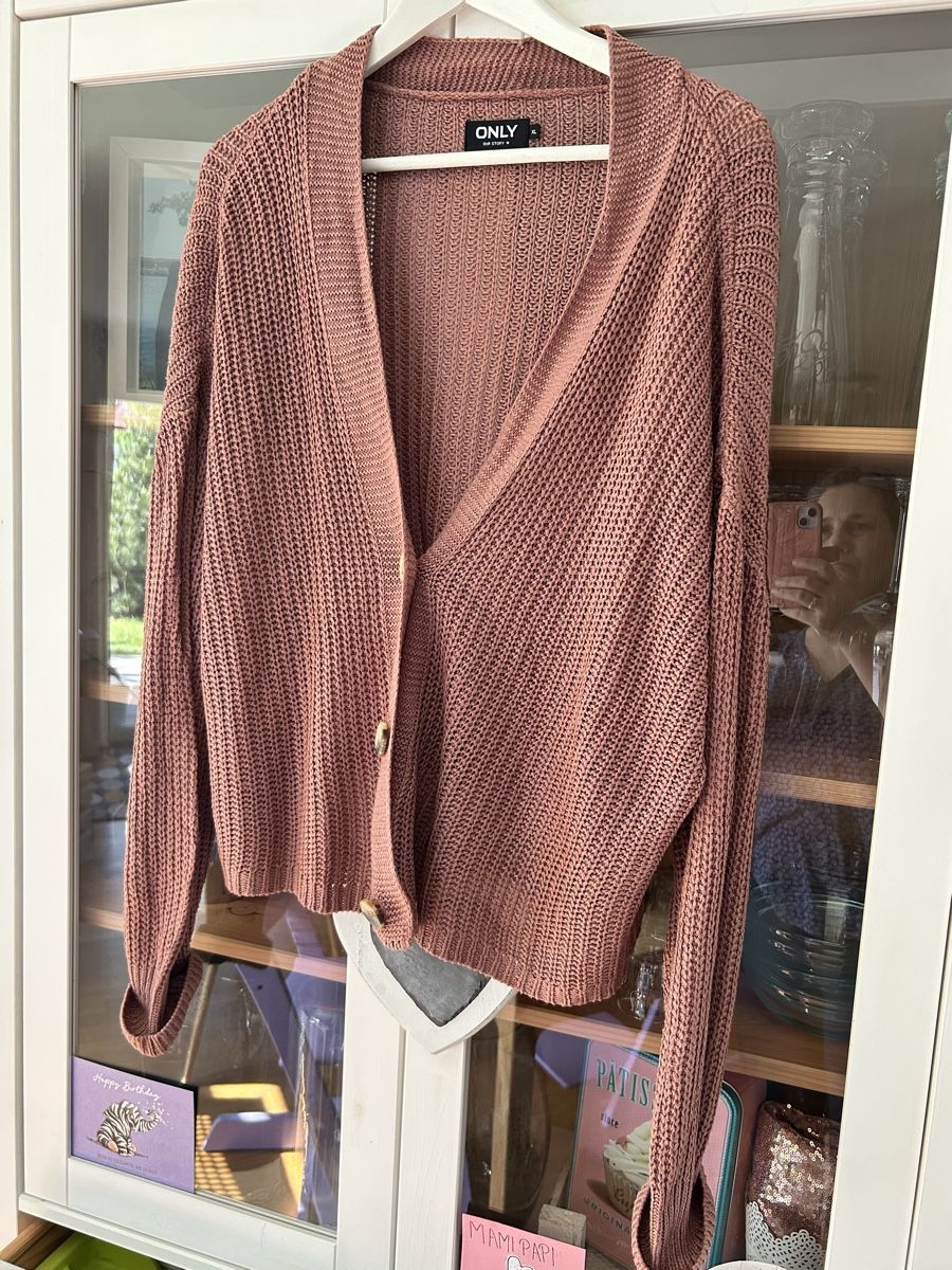 Only Giacche: Strickjacke, Gr. XL,altrosa, Herbst-Look – Nuovo (secondo la descrizione) da Staufen venduto da Butterflower