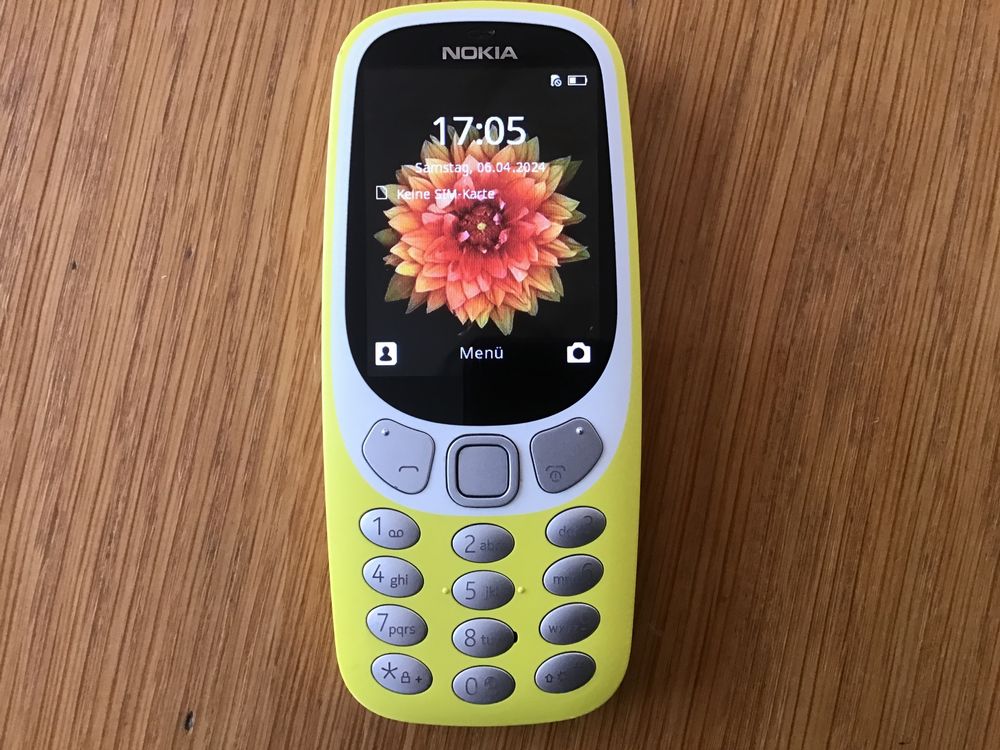 Nokia 3310 3G gelb OVP 1