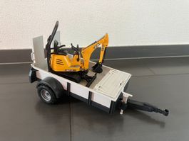 Anhänger mit Bagger von Bruder