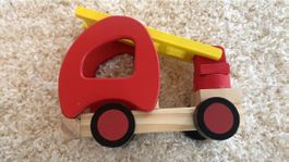 Holz Feuerwehrauto, Drehleiter, Top Zustand