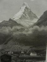 Zermatt Matterhorn Cervin Aquatinta