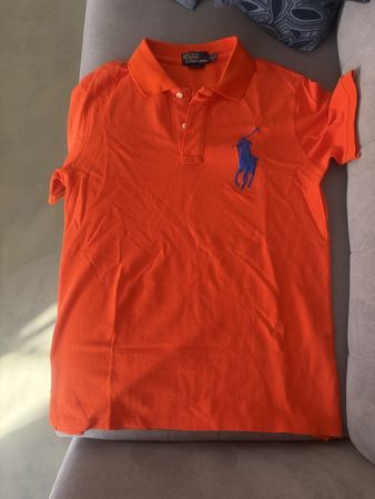 Polo Ralph Lauren arancione Custom Fit taglia L