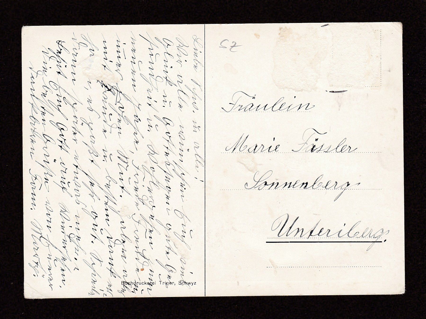 Cartoline postali: BIBEREGG bei Rothenthurm – Usato da Reiden venduto da cinfis 1