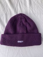 Mütze OBEY Rippstrick Lila