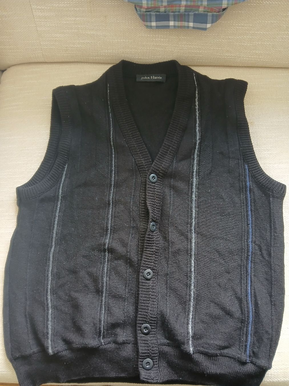 Gilet & Giacche: John Harris Knitted Vest Black Size 52 Winter Essential – Usato da Dübendorf venduto da rol_fm6d