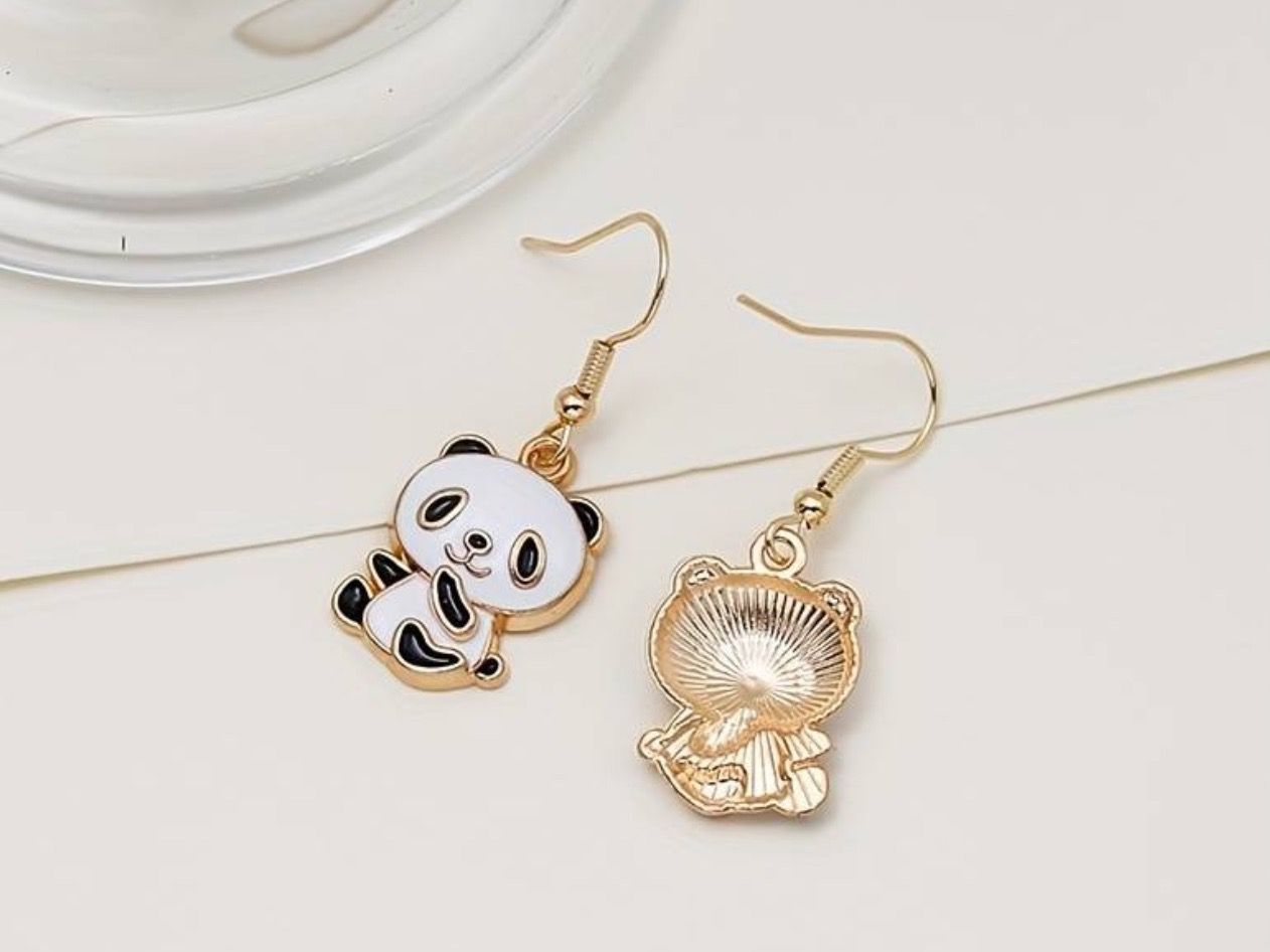 Orecchini pendenti & Orecchini a lobo: Ohrenringe "Panda" Kindergeschenk – Usato da Laufen venduto da Bellavitaboom 3