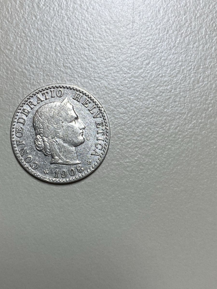 Alle Münzen: CHF 0.20 - 1908 – Gebraucht aus Payerne von Mike1682