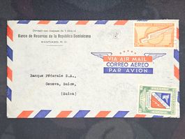 CL25 Enveloppe + Timbre Rep. Dominicana 1945