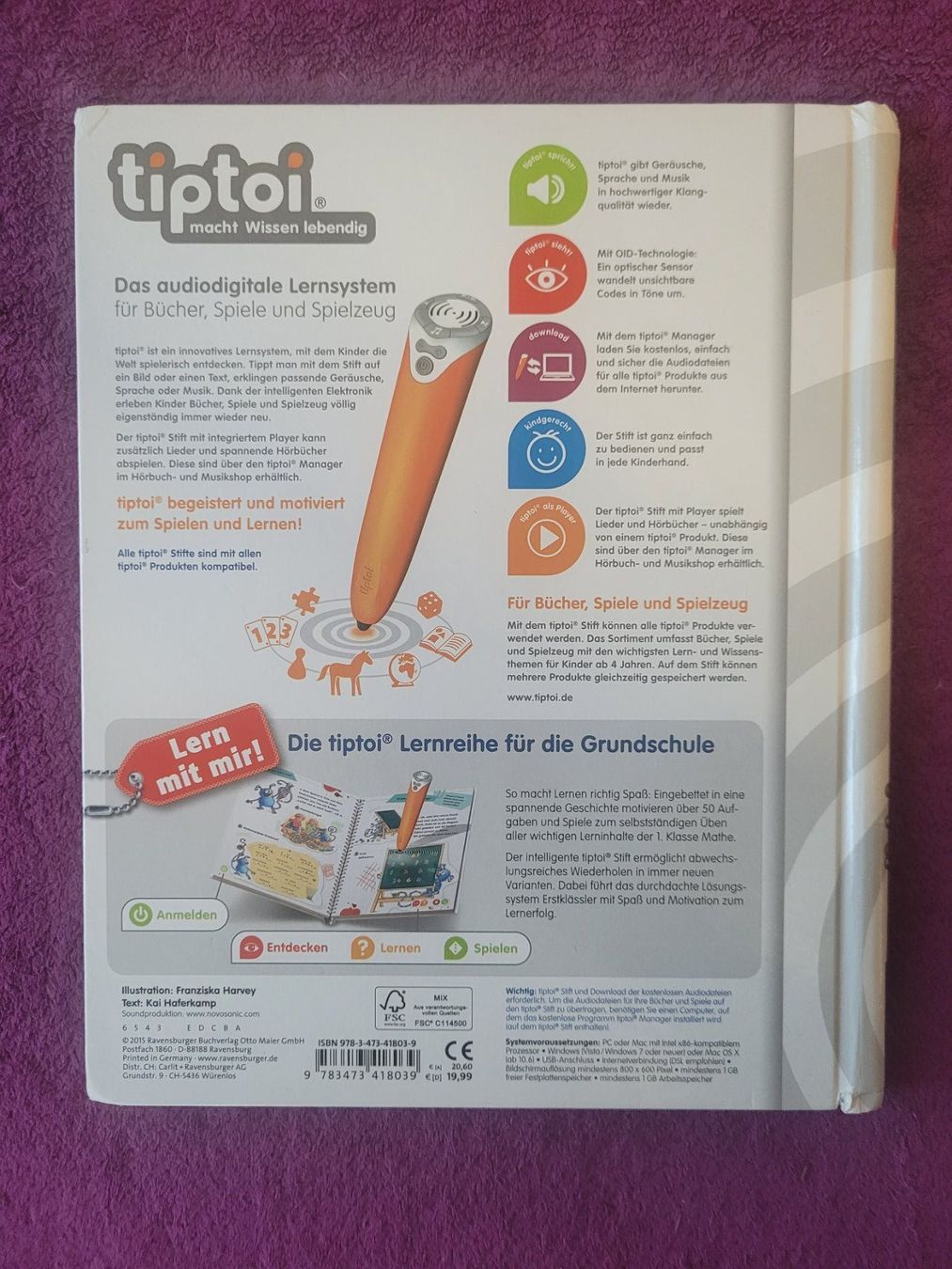Bücher: tiptoi Buch - Mathe 1. Klasse – Gebraucht aus Müllheim Dorf von Seeeule01 9