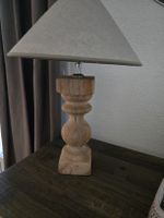 Tischlampe Holz Unikat Shabby Chic Deko Landhaus Stil