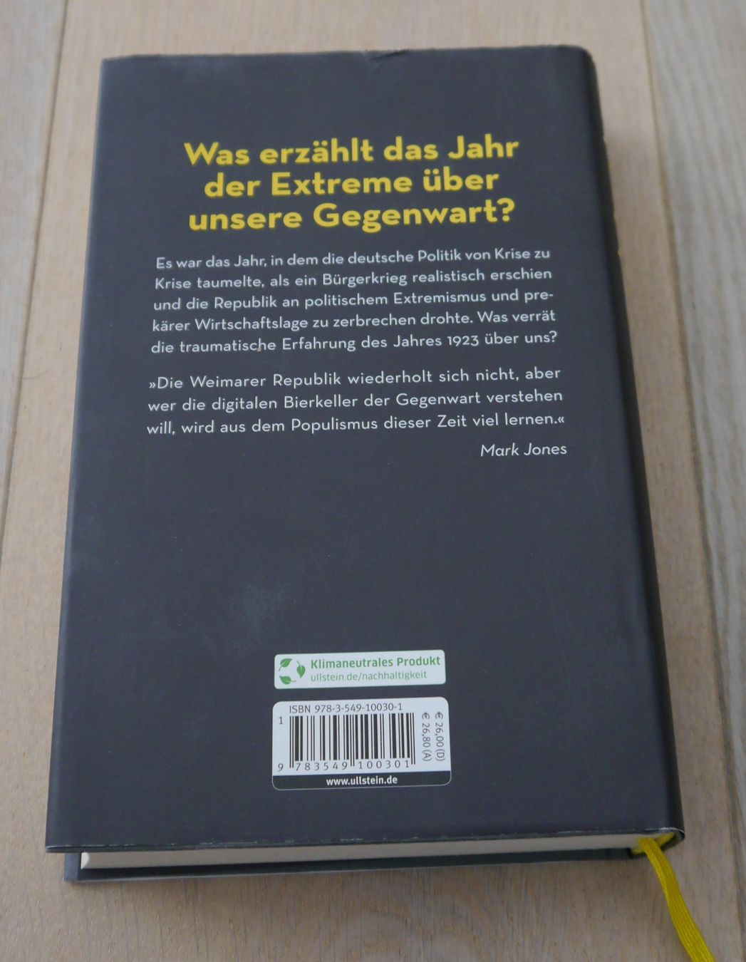 Bücher: Mark Jones, 1923 ein deutsches Trauma, gebunden – Gebraucht aus Riein von Trolleytroll 1