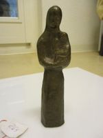 Sakrale Skulptur Bronze Maria mit Jesuskind Muttergottes art