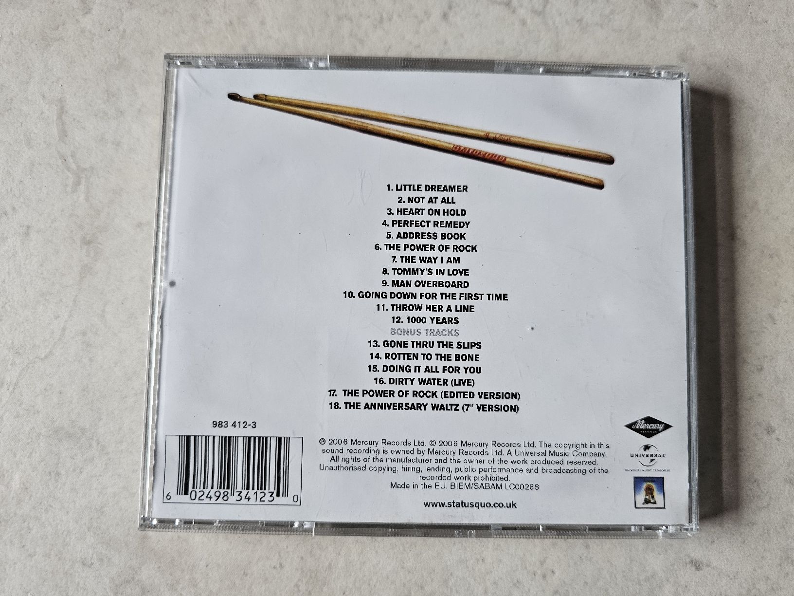 CD: Status Quo  -  Perfect Remedy – Usato da Schneisingen venduto da backstore24 1