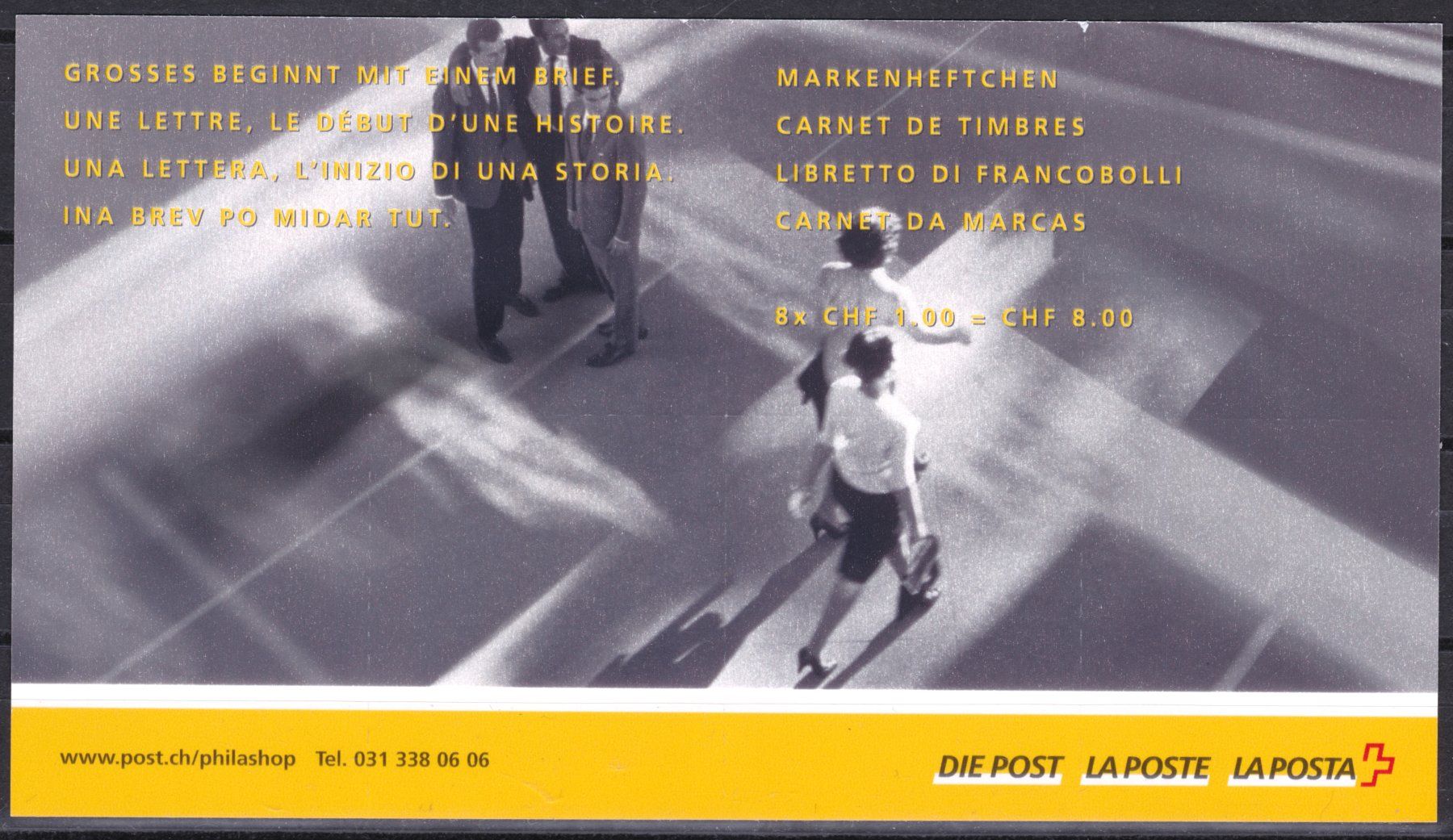 Tutti i francobolli: Grosses beginnt mit einem Brief 2005, 8 x postfrisch ** MNH – Nuovo (secondo la descrizione) da Basel venduto da riobar 3