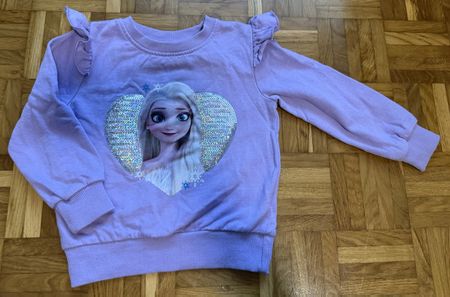Winter-Zauber: Disney Frozen Pullover, Grösse 98, Lila❄️