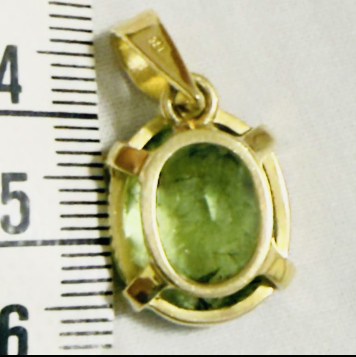 Anhänger: Anhänger mit  Peridot Gold 18k – Gebraucht aus Oberhof von RealStone 2